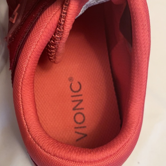 Vionic aimmy red athletic shoe- size 8.5 wide - Picture 3 of 6